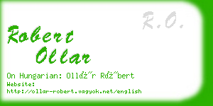 robert ollar business card